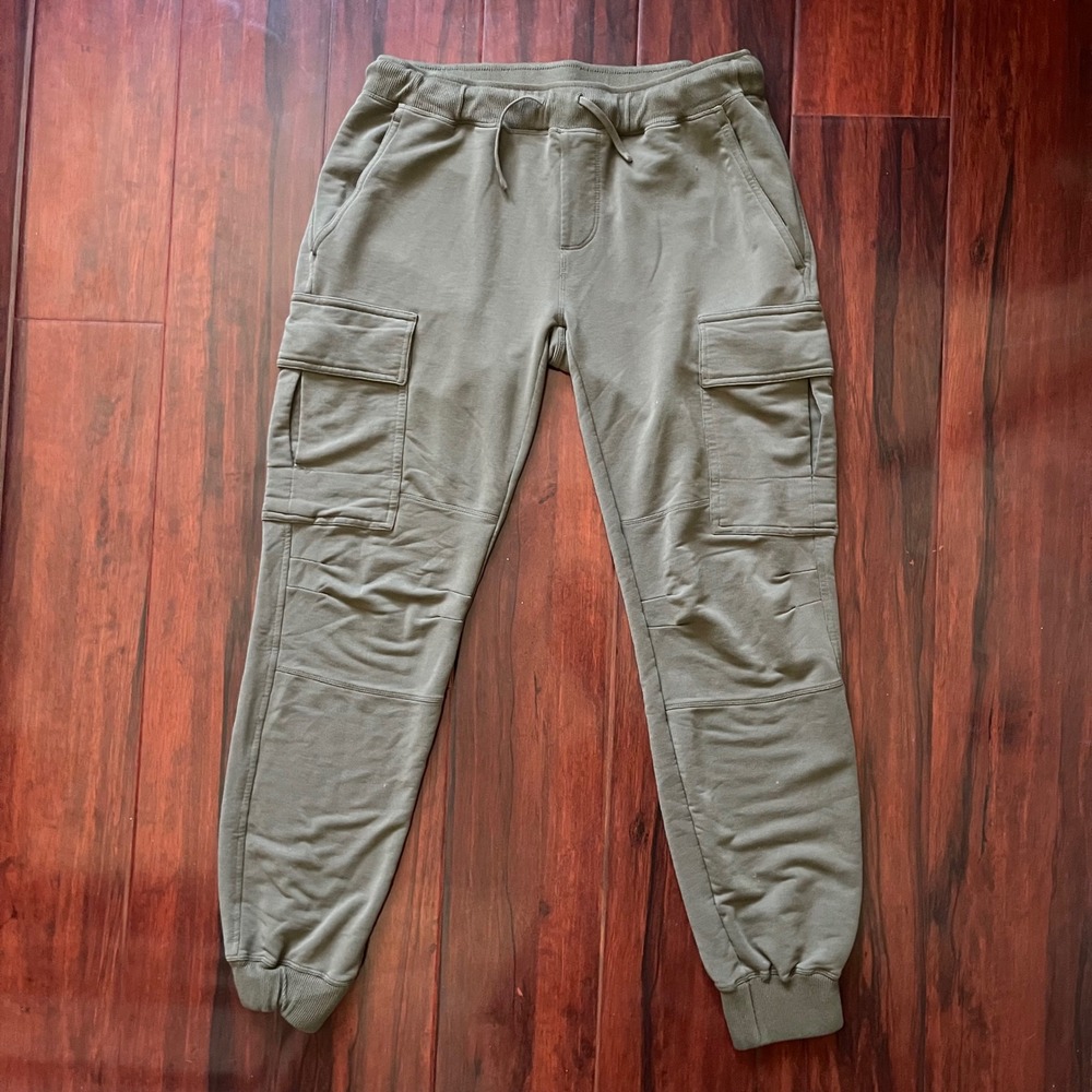 Polo Ralph Lauren Cargo Jogger Pants Olive Green Slim Tapered Sweatpants Mens XS
